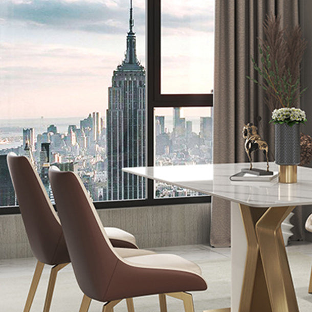 Scandinavian 1/2/3/4/5 Dining Table Set with Chair Sintered Stone Dining Table Set