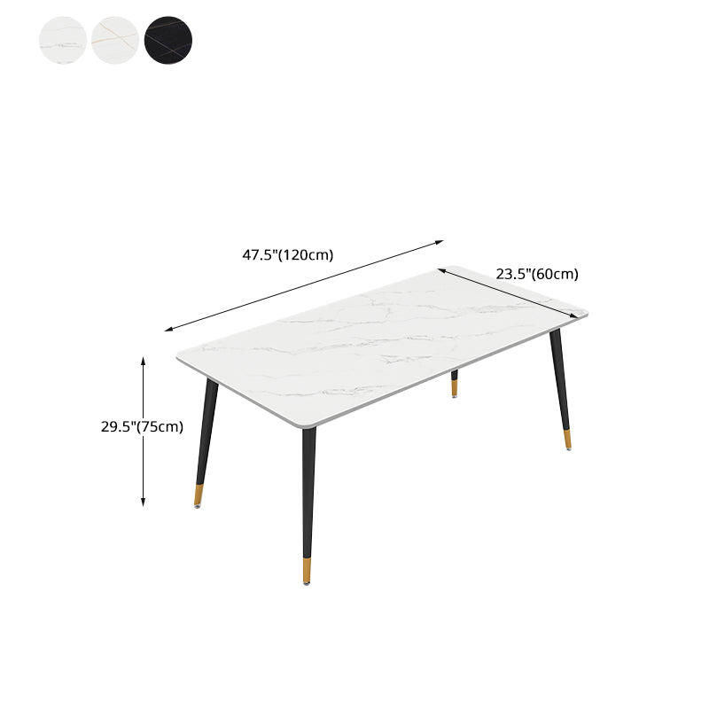 Black Frame Stone Dining Room Table Traditional Luxury Rectangle Dining Table