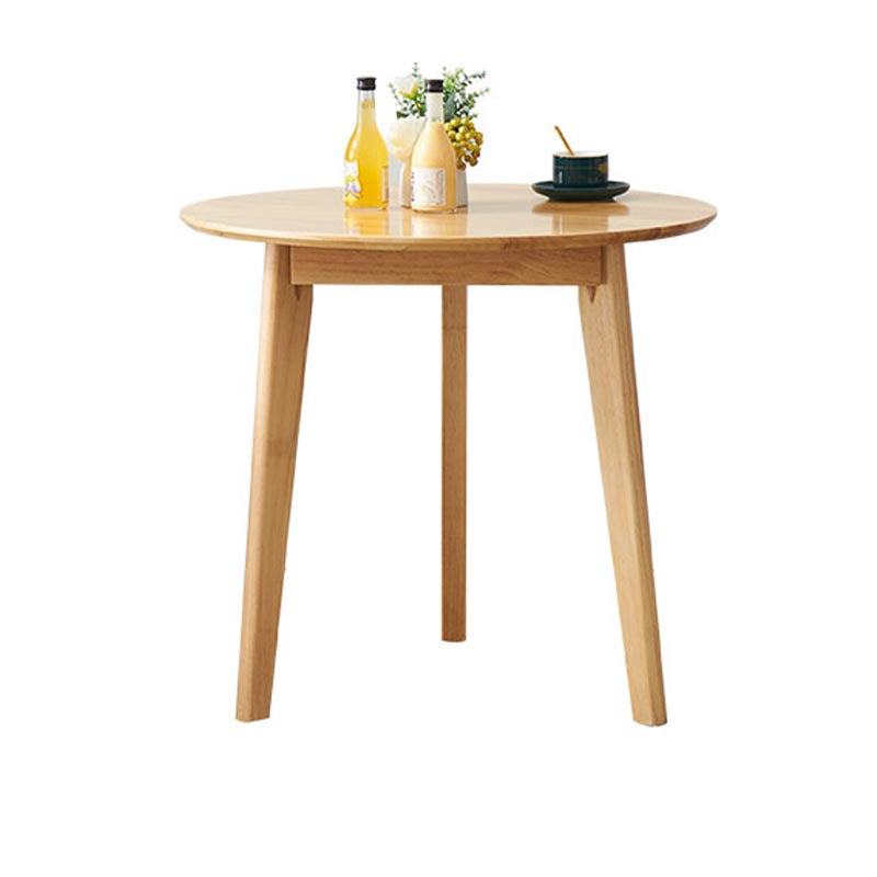 Solid Wood Top Dining Table Contemporary Dining Table with 4 Legs