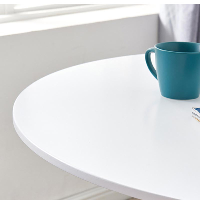 Modern Manufactured Wood Tulip Table Matte Finish Round Dining Table