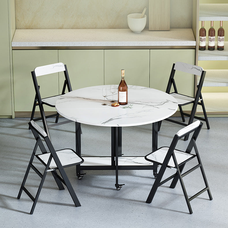 Modern Tripod Base Dinette Table Chipboard Folding Table Home Furniture (only Table)