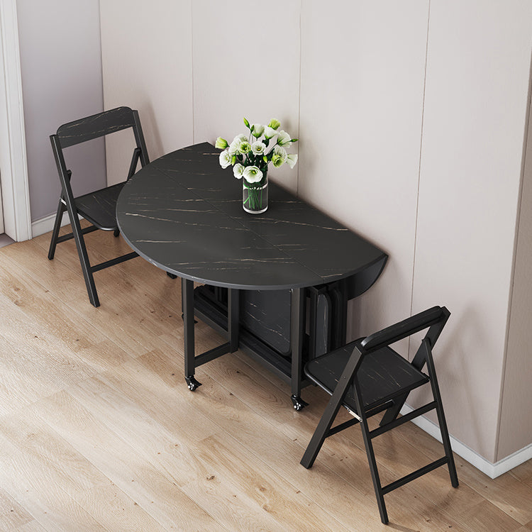 Modern Tripod Base Dinette Table Chipboard Folding Table Home Furniture (only Table)