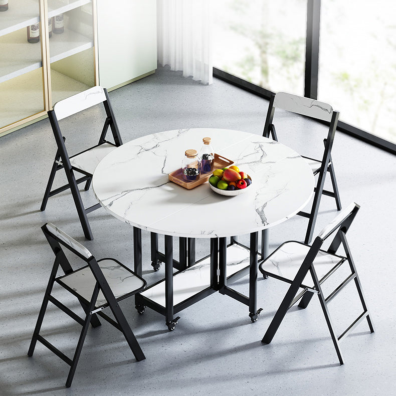 Modern Tripod Base Dinette Table Chipboard Folding Table Home Furniture (only Table)