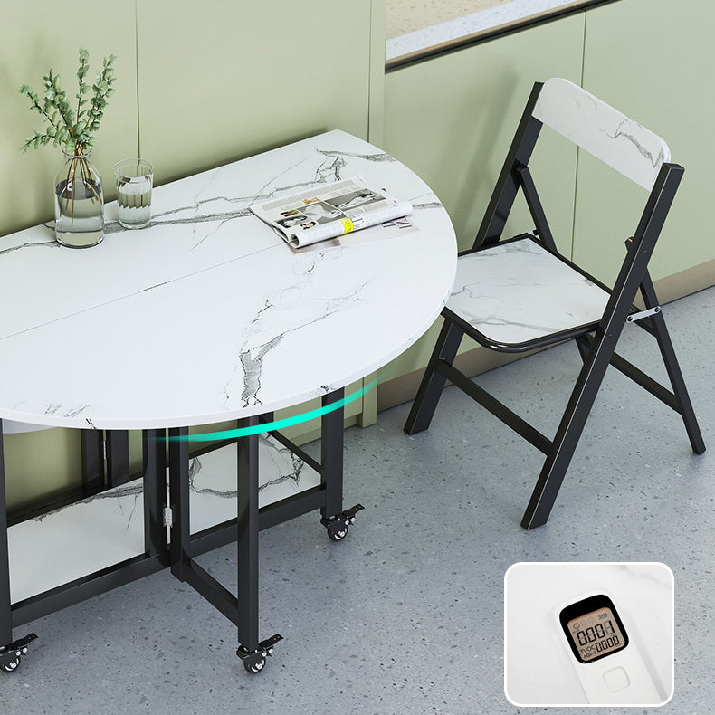 Modern Tripod Base Dinette Table Chipboard Folding Table Home Furniture (only Table)