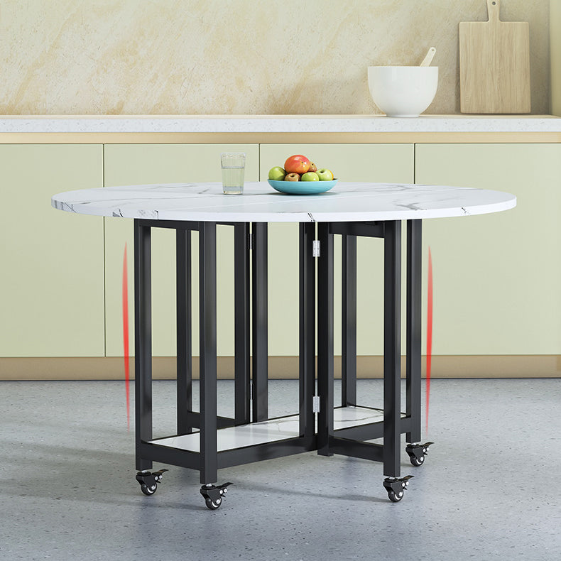 Modern Tripod Base Dinette Table Chipboard Folding Table Home Furniture (only Table)