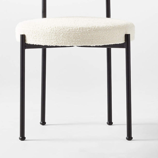 Modern Style Upholstered Side Chair Open Back Dining Chair for Dining Room