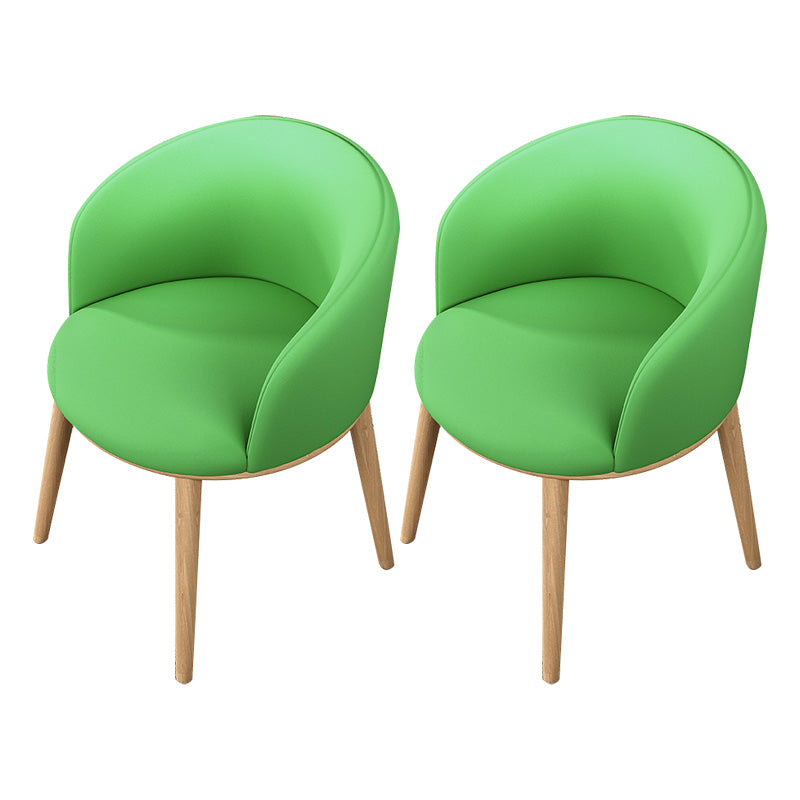 Glam Style Parsons Arm Chair Indoor Dining Chair with Metal Base