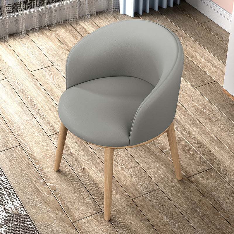 Glam Style Parsons Arm Chair Indoor Dining Chair with Metal Base