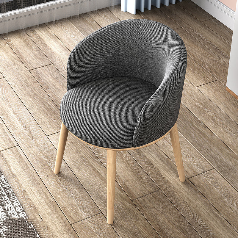 Glam Style Parsons Arm Chair Indoor Dining Chair with Metal Base