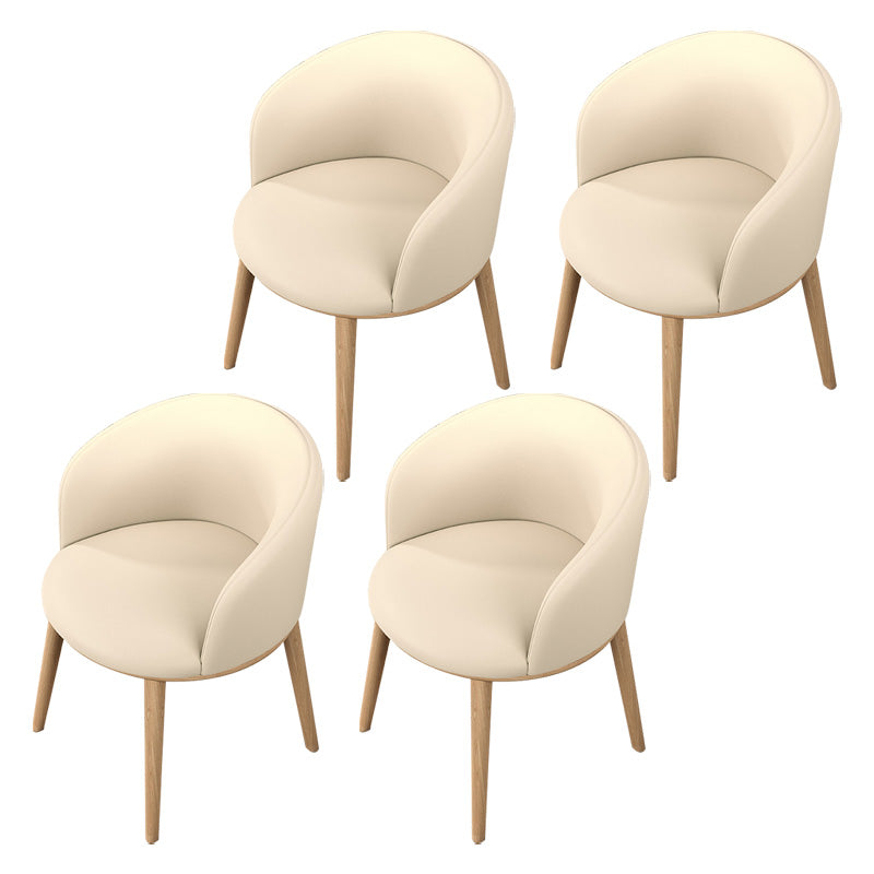 Glam Style Parsons Arm Chair Indoor Dining Chair with Metal Base