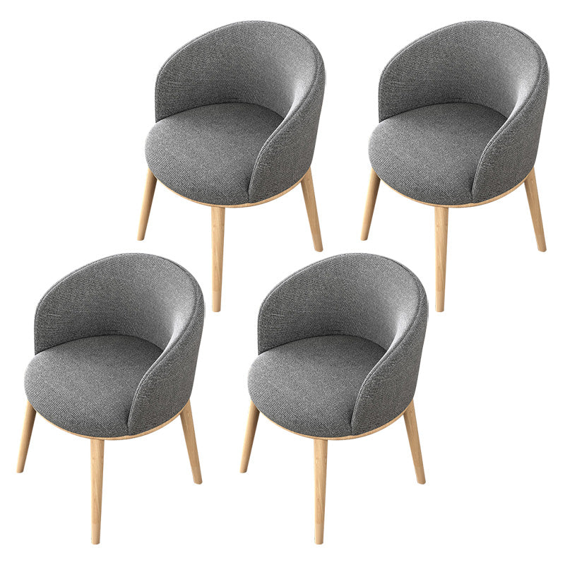 Glam Style Parsons Arm Chair Indoor Dining Chair with Metal Base