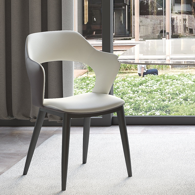 Contemporary Dining Room Arm Chairs Faux Leather Dining Chairs