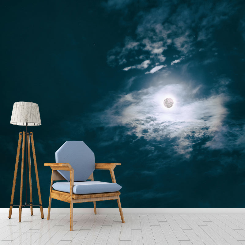Photography Stain Resistant Mural Wallpaper Dreamy Sky Sleeping Room Wall Mural