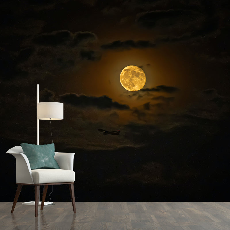 Photography Stain Resistant Mural Wallpaper Dreamy Sky Sleeping Room Wall Mural