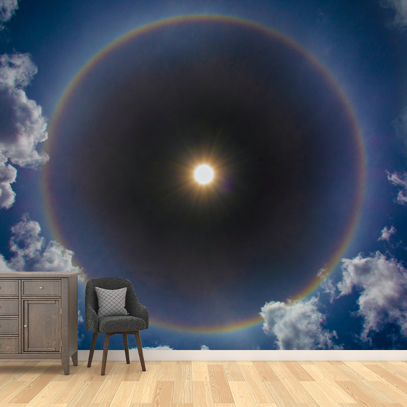 Environment Friendly Wall Mural Wallpaper Dreamy Sky Sitting Room Wall Mural