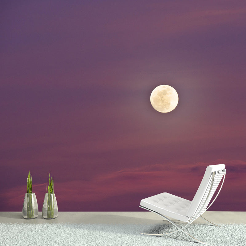 Environment Friendly Wall Mural Wallpaper Dreamy Sky Sitting Room Wall Mural