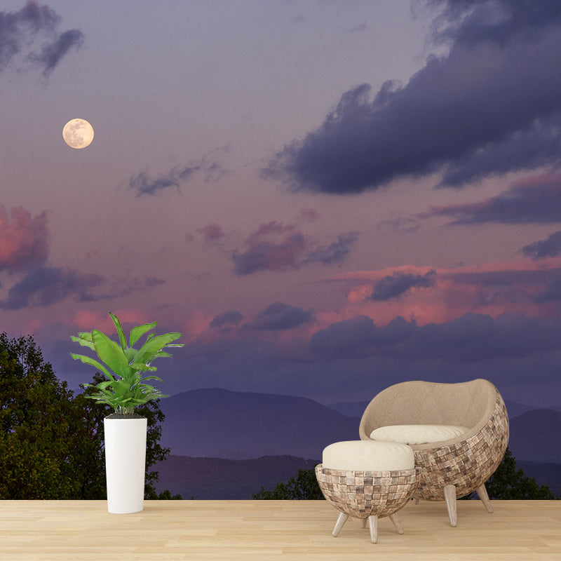 Photography Environment Friendly Mural Wallpaper Dreamy Sky Living Room Wall Mural