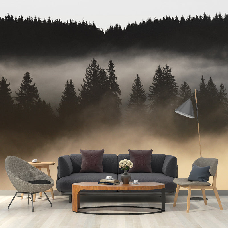 Modern Style Photography Wall Mural Wallpaper Forest Bedroom Wall Mural