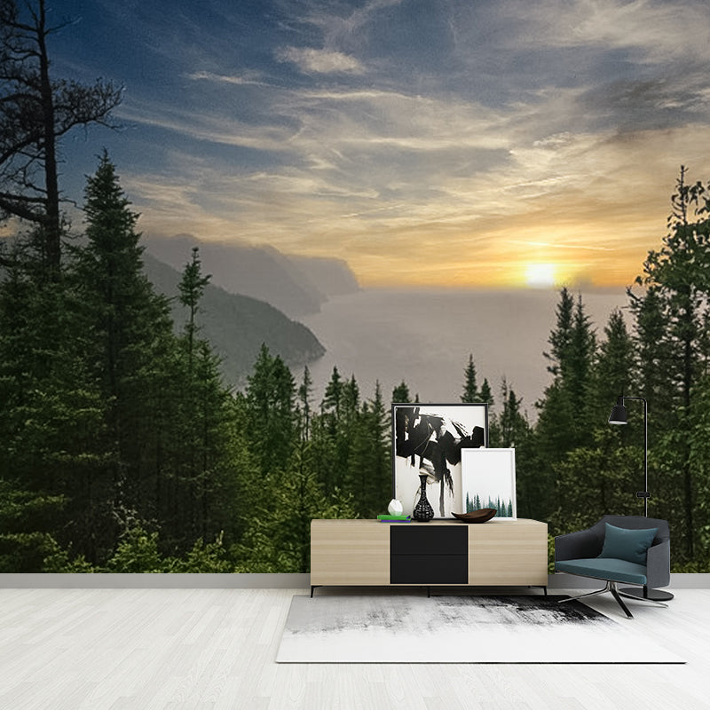 Photography Environment Friendly Mural Wallpaper Woods Bedroom Wall Mural