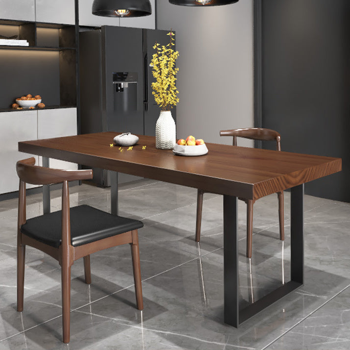 Industrial Style 1/2/3/5/7 Pieces Dining Set Solid Wood Dining Table and Chairs