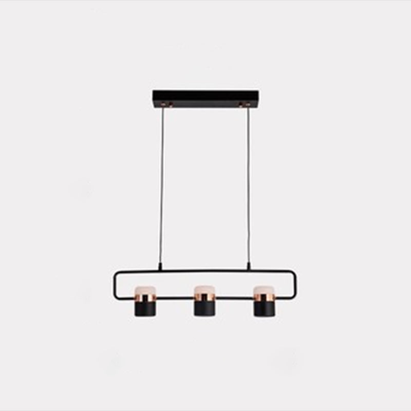 Contemporary Style Cylinder Island Lights Metal Island Pendant Lights