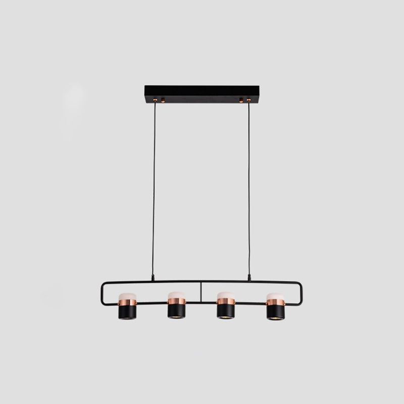 Contemporary Style Cylinder Island Lights Metal Island Pendant Lights