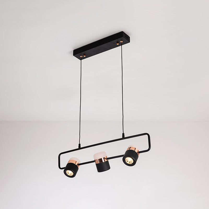 Contemporary Style Cylinder Island Lights Metal Island Pendant Lights