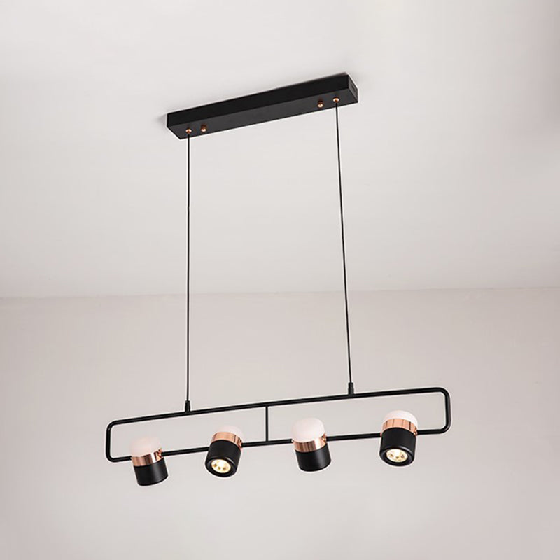 Contemporary Style Cylinder Island Lights Metal Island Pendant Lights