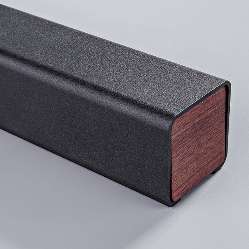 Modern Aluminum Island Light Linear 1-Light Restaurant Hanging Lamp with Acrylic Shade