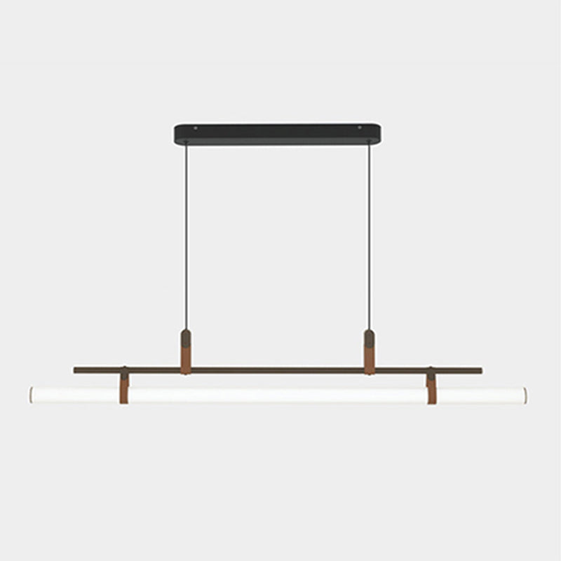 Modern Style Linear Shape Island Light Metal 1 Light Pendant Light