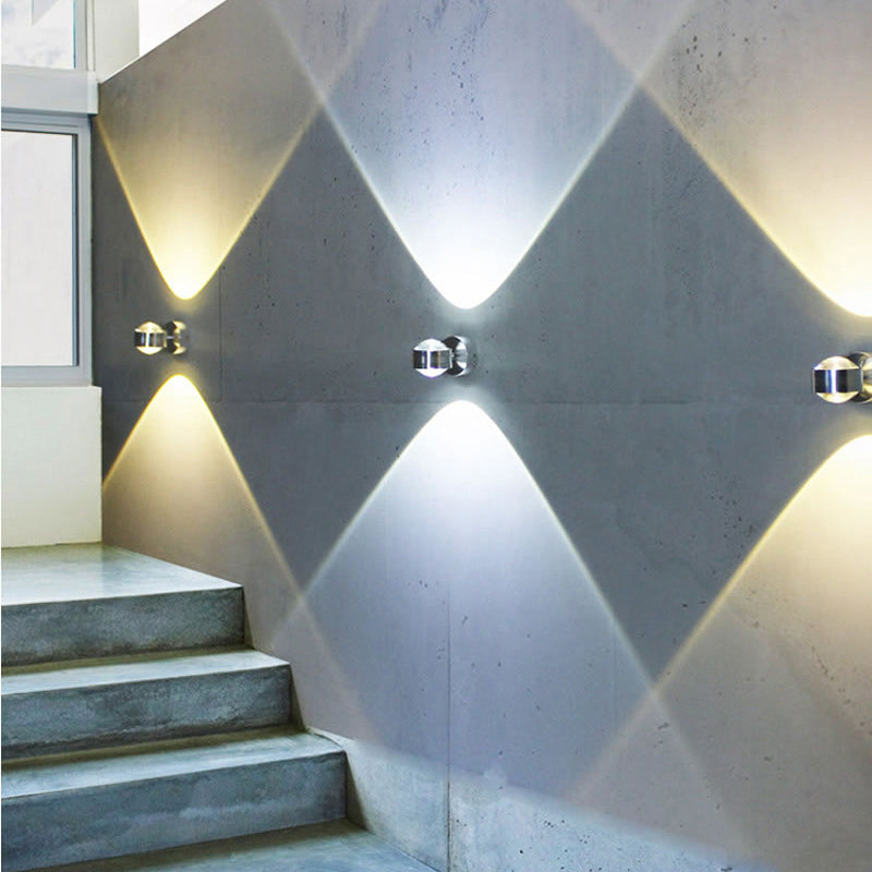 Modern Style Ball Wall Lighting Fixtures Metal 2 Lights Wall Mounted Lamps