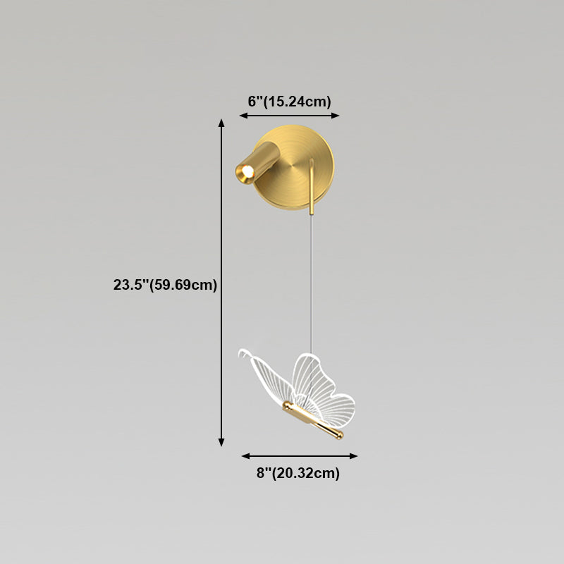 Metal Unique Shape Wall Light Modern Style Multi-Lights Wall Mount Light Fixture in Gold