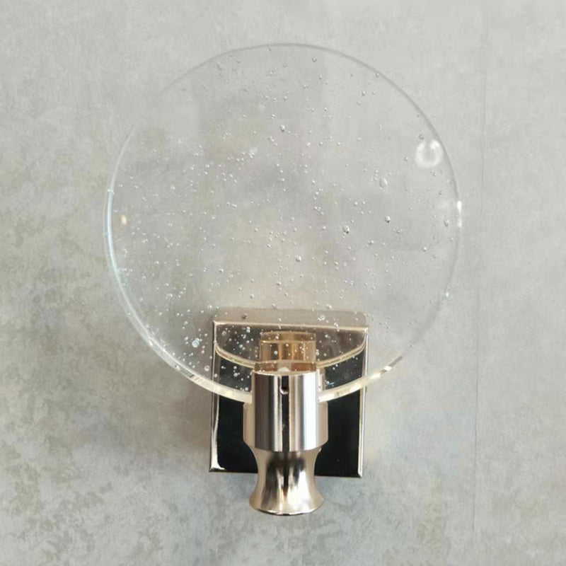 Light Luxury Crystal Wall Light Modern Simple Circle Led Wall Lamp for Living Room