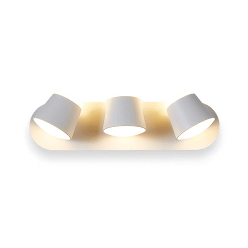 Nordic Style Aluminum Wall Light Geometry Cylinder Rotatable Wall Lamp for Bedroom