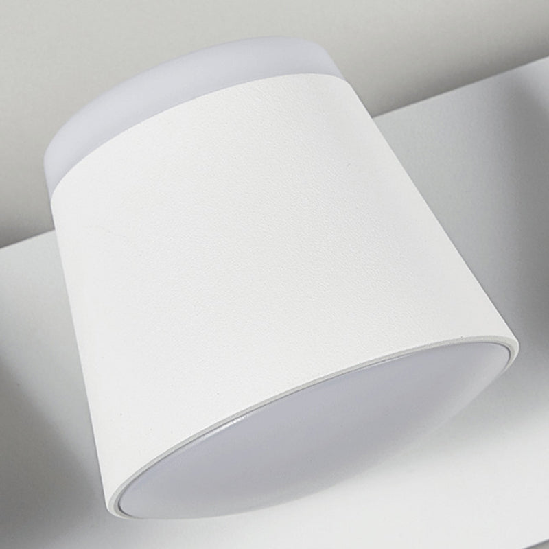 Nordic Style Aluminum Wall Light Geometry Cylinder Rotatable Wall Lamp for Bedroom