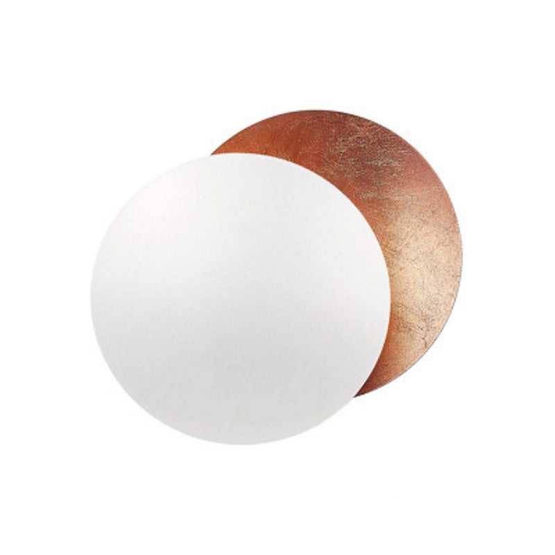 Postmodern Style Metal Wall Light Simple Geometry Circle Rotatable Wall Lamp for Bedroom