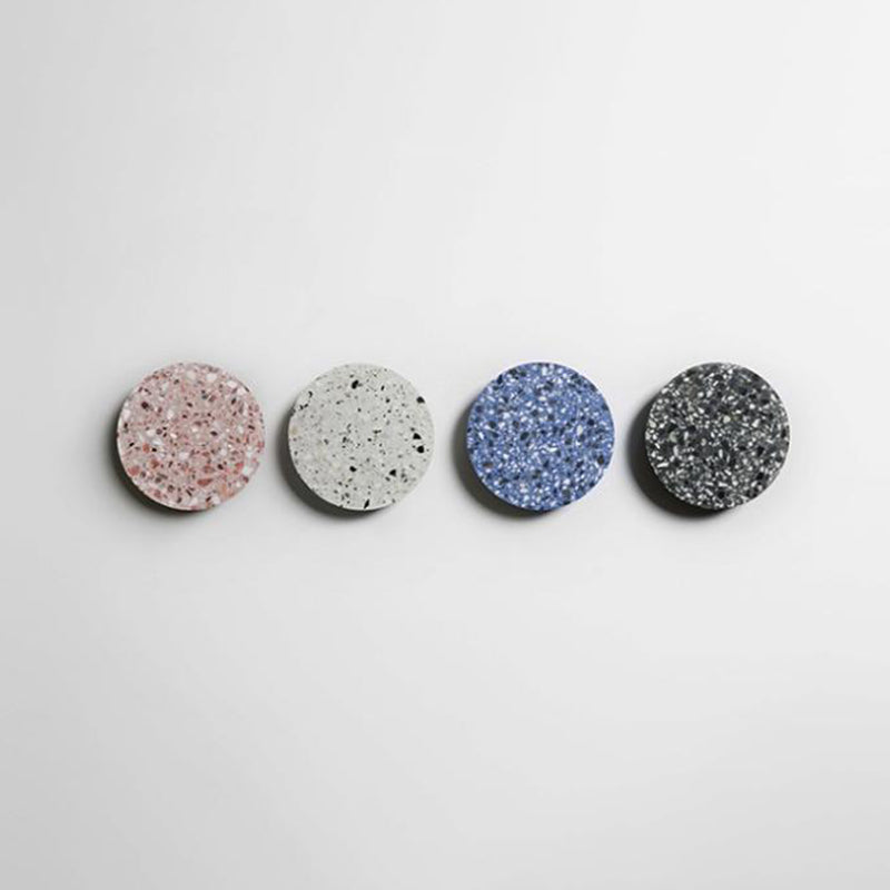 Nordic Style Marble Wall Light Geometry Round Led Wall Lamp with Stone Shade for Bedroom