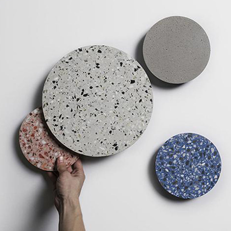 Nordic Style Marble Wall Light Geometry Round Led Wall Lamp with Stone Shade for Bedroom