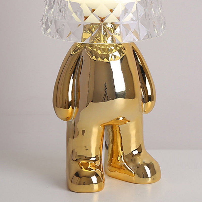 Macaron Table Lamp Kids Style Desk Lamp with Glass Shade for Kid's Room