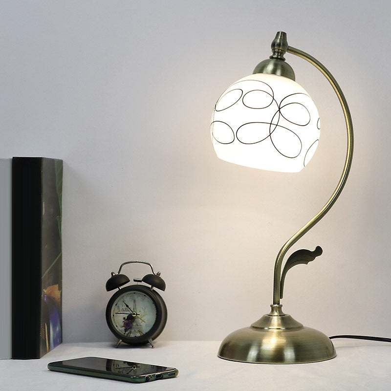 Tiffany Style Desk Light 1-Light Table Lamp Fixture for Bedroom