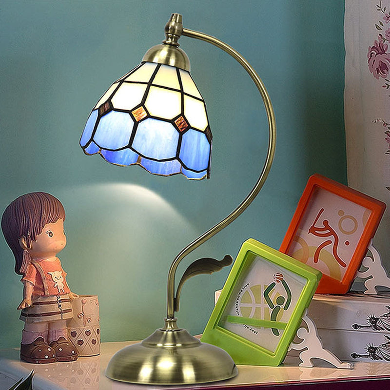Tiffany Style Desk Light 1-Light Table Lamp Fixture for Bedroom