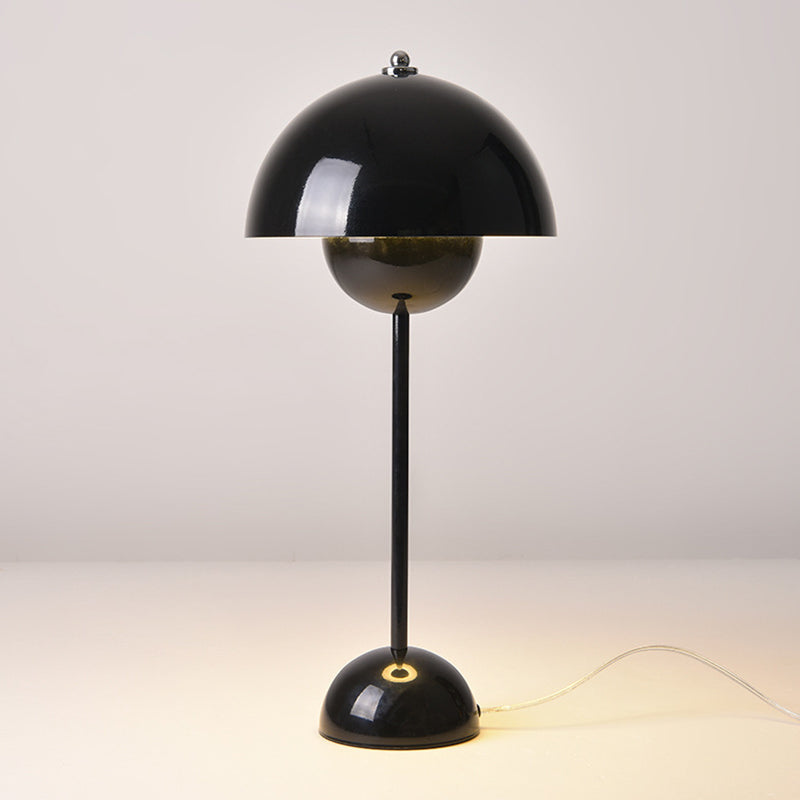 Metal Dome Night Table Lamps Modern Style 1 Light Table Lamps