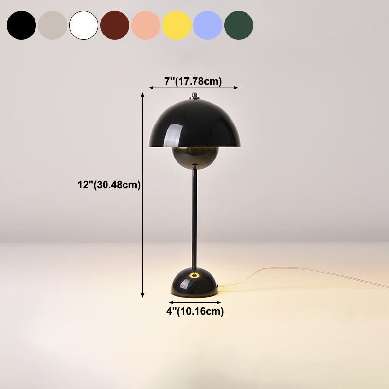 Metal Dome Night Table Lamps Modern Style 1 Light Table Lamps