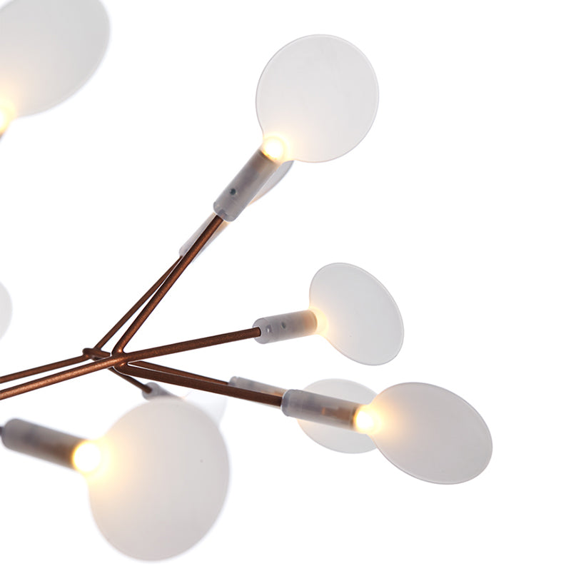 Modern Style Chandelier Multi Lights Decorative Firefly Pendant Lights in Rose Gold