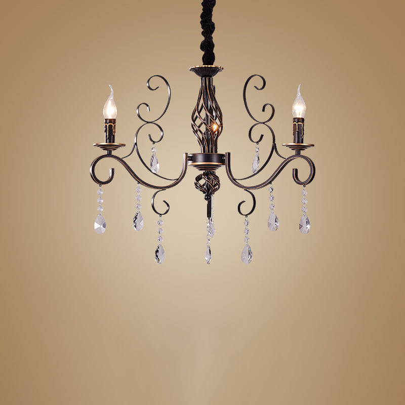 Traditional Unique Chandelier Lights Crystal Pendant Light Fixtures