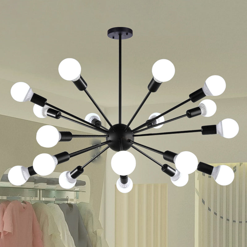 Radial Shape Chandelier Lights Industrial Style Metal Chandelier Pendant Lights