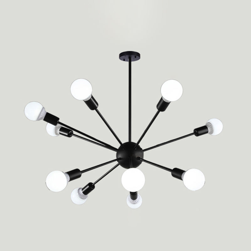 Radial Shape Chandelier Lights Industrial Style Metal Chandelier Pendant Lights