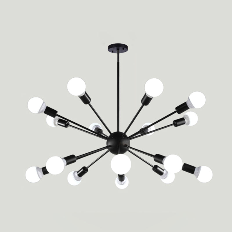 Radial Shape Chandelier Lights Industrial Style Metal Chandelier Pendant Lights