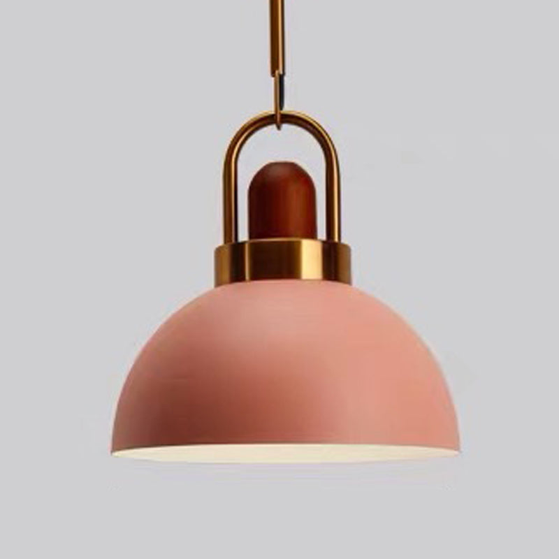 Bowl Shape Hanging Lighting Modern Style Metal Hanging Lamp for Bedroom