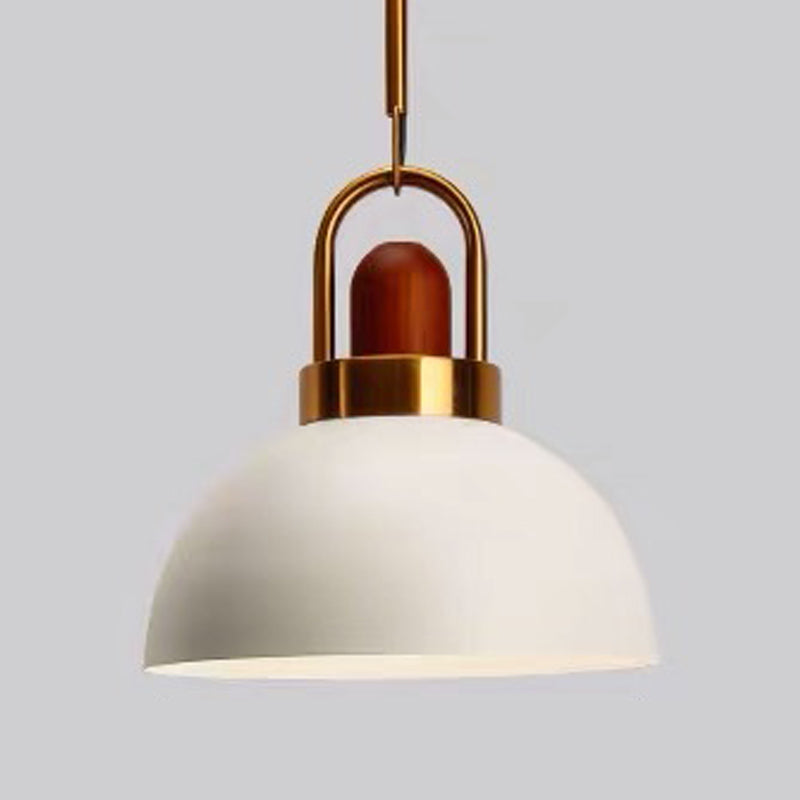 Bowl Shape Hanging Lighting Modern Style Metal Hanging Lamp for Bedroom